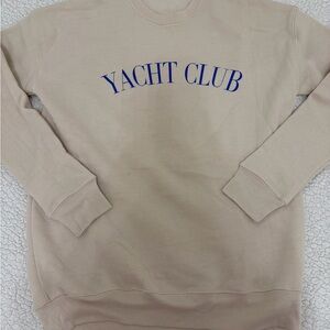 Yacht Club Tan Sweater